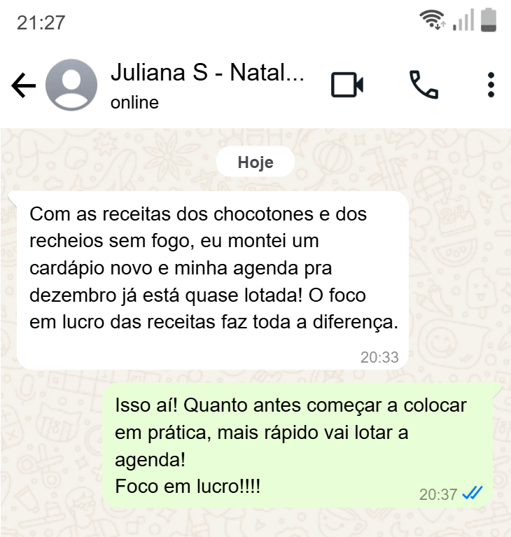 Depoimento 2 - Print WhatsApp